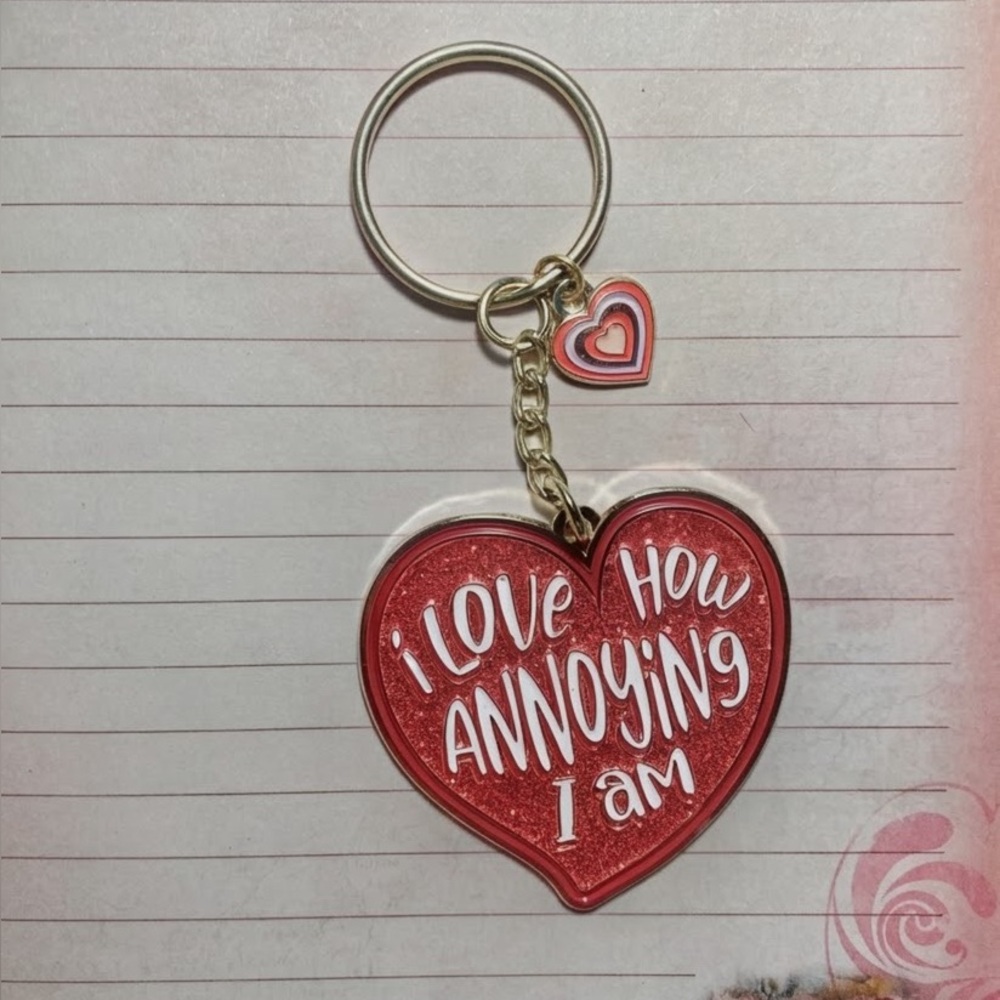 Funny Heart Shaped Keychain